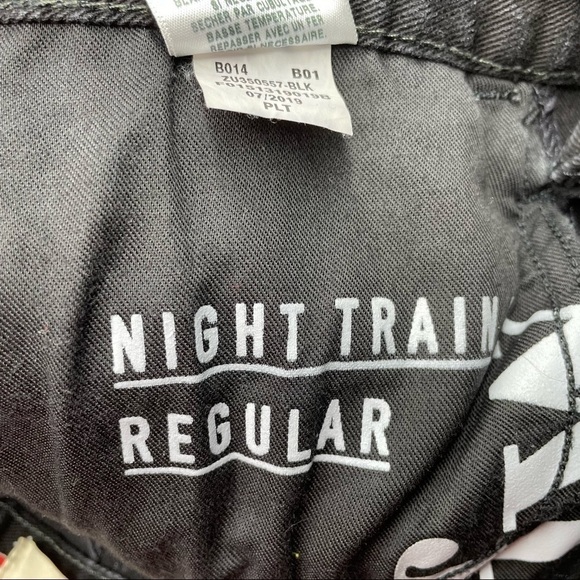 Free World Night Train Regular Black Jeans Size 28 - Picture 10 of 10